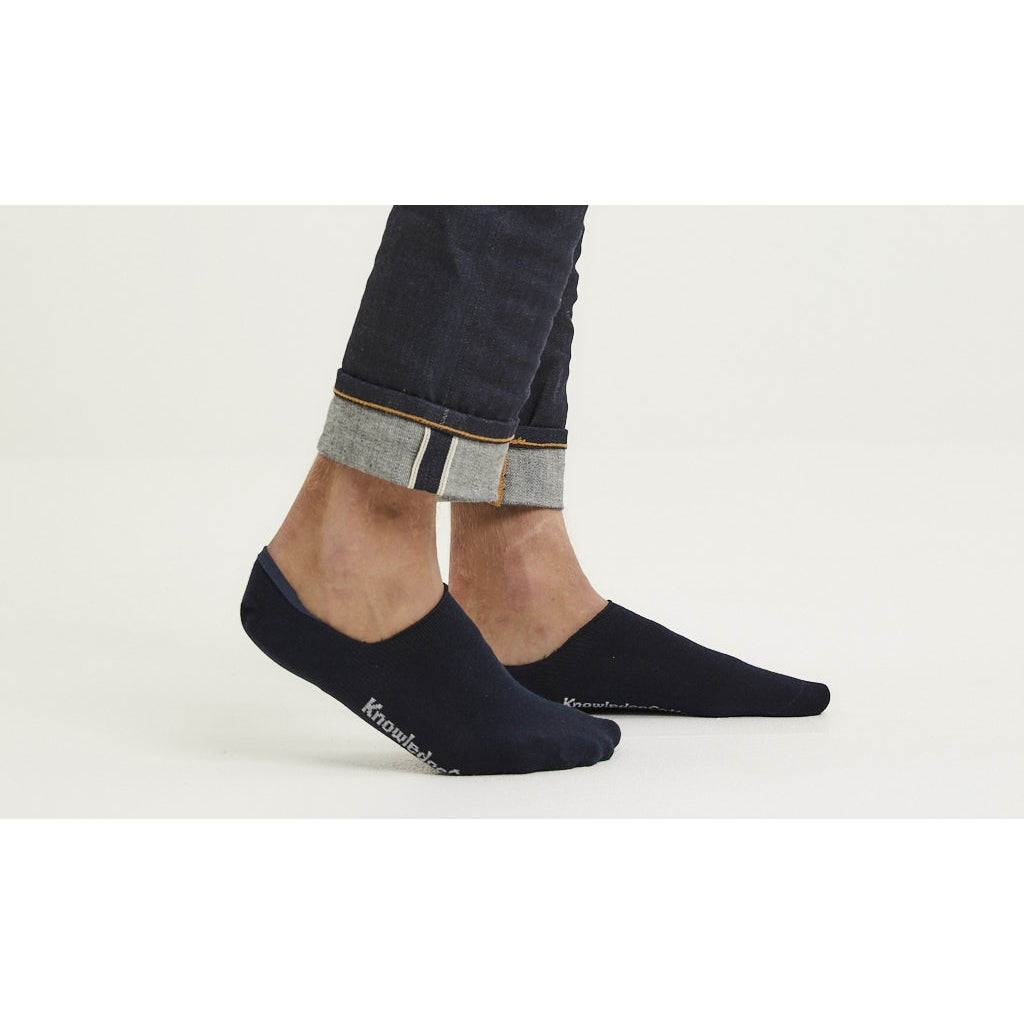 Pack 2 paires de chaussettes courtes marine en coton bio - Willow