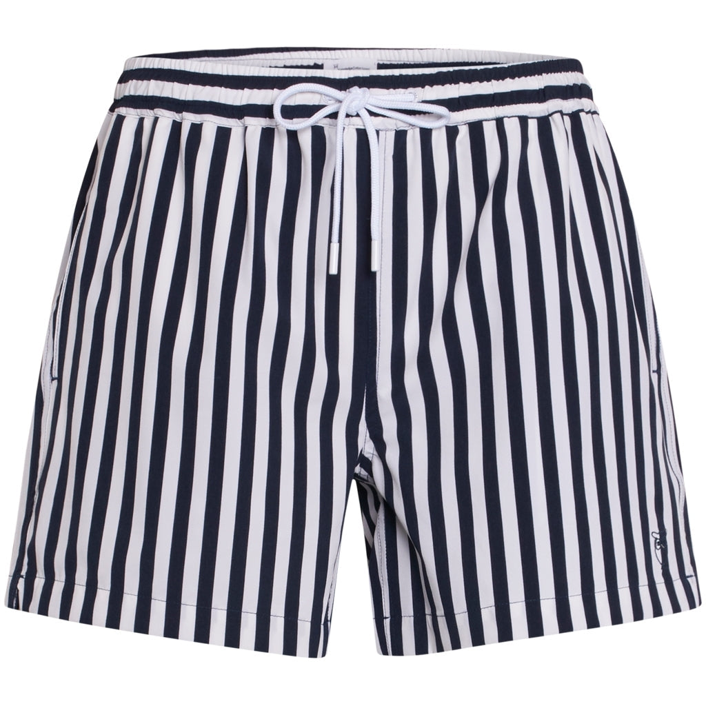 Short de bain à rayures en polyester recyclé - Bay