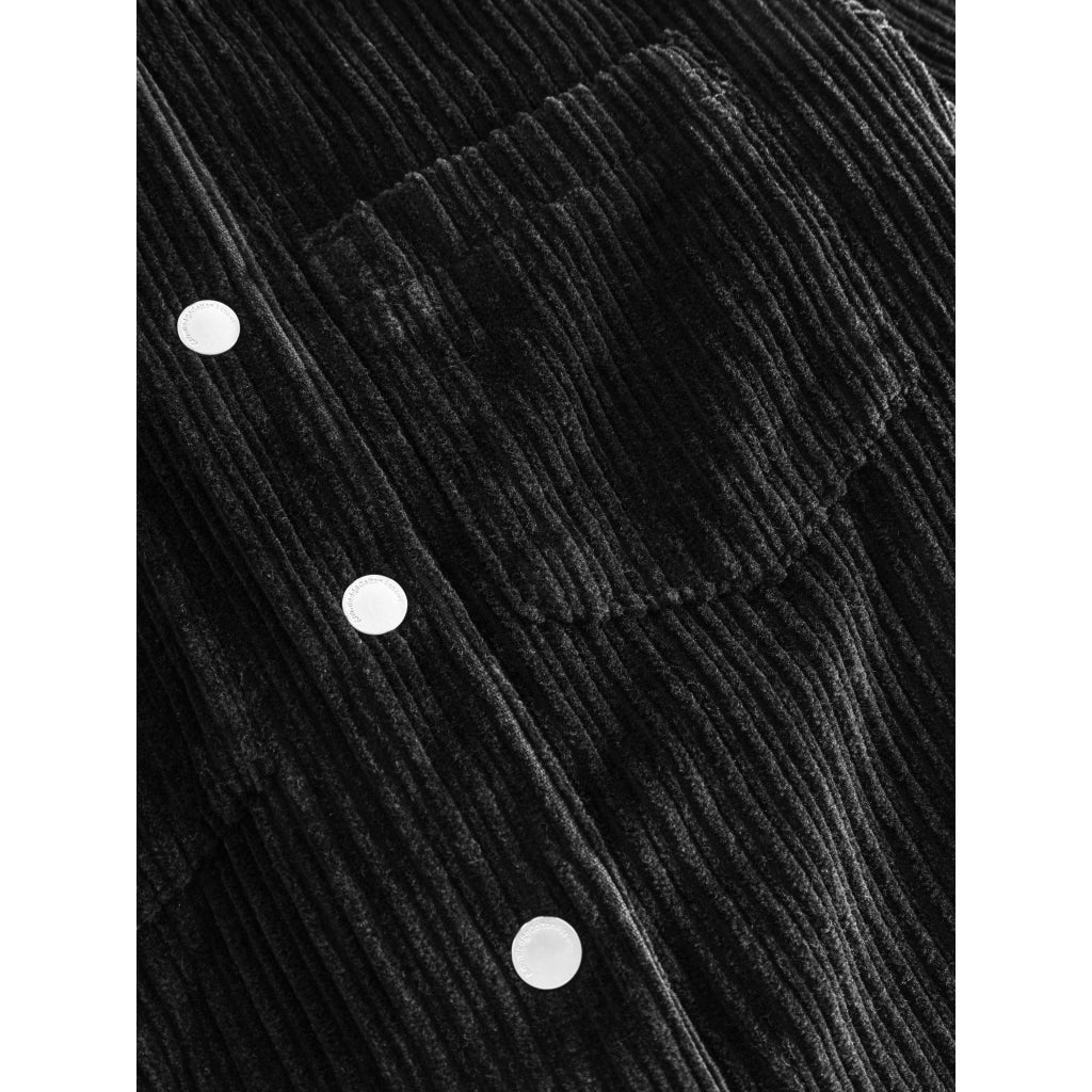 Surchemise velours en coton bio | Noir "corduroy overshirt black jet"