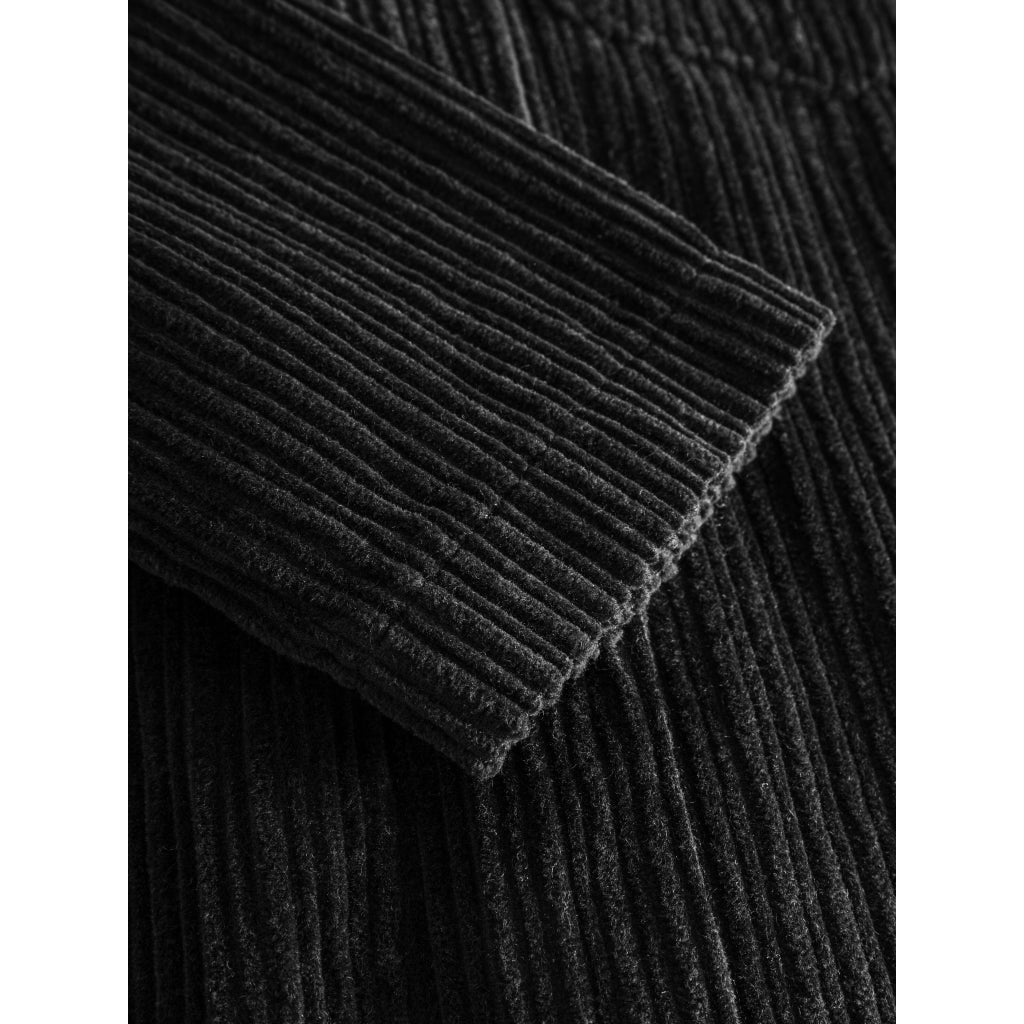 Surchemise velours en coton bio | Noir "corduroy overshirt black jet"