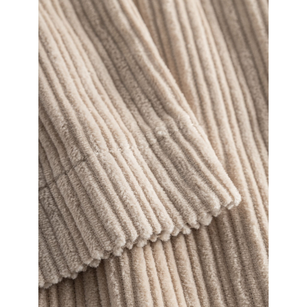 Pantalon velours en coton bio | Beige "posey wide corduroy light feather gray"