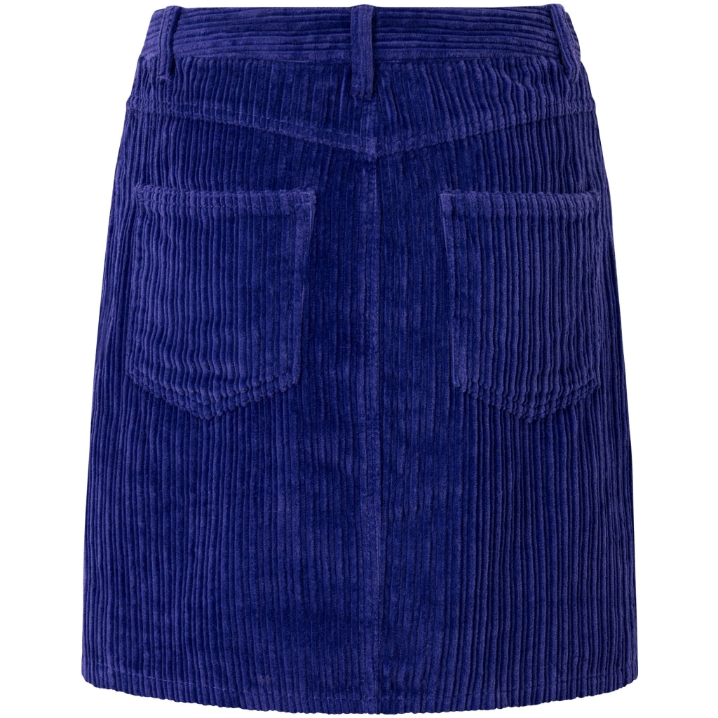 Jupe velours en coton bio | Violet "irregular corduroy skirt deep purple"