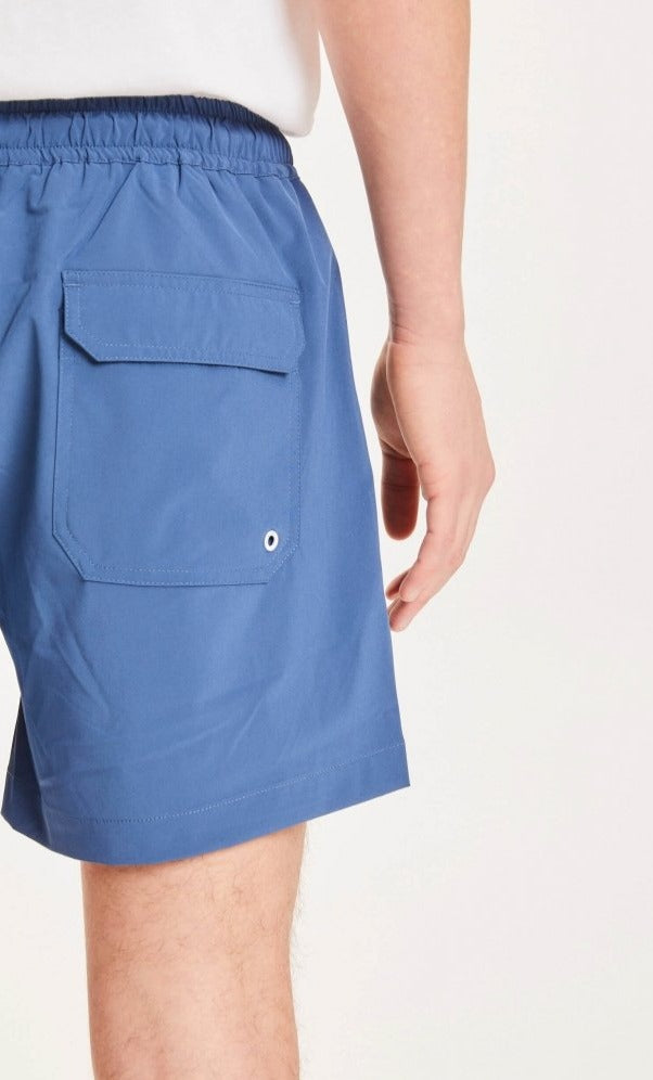 Short de bain bleu foncé en polyester recyclé - Bay