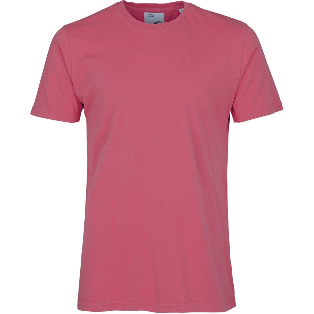 T-shirt rose framboise en coton bio - raspberry pink