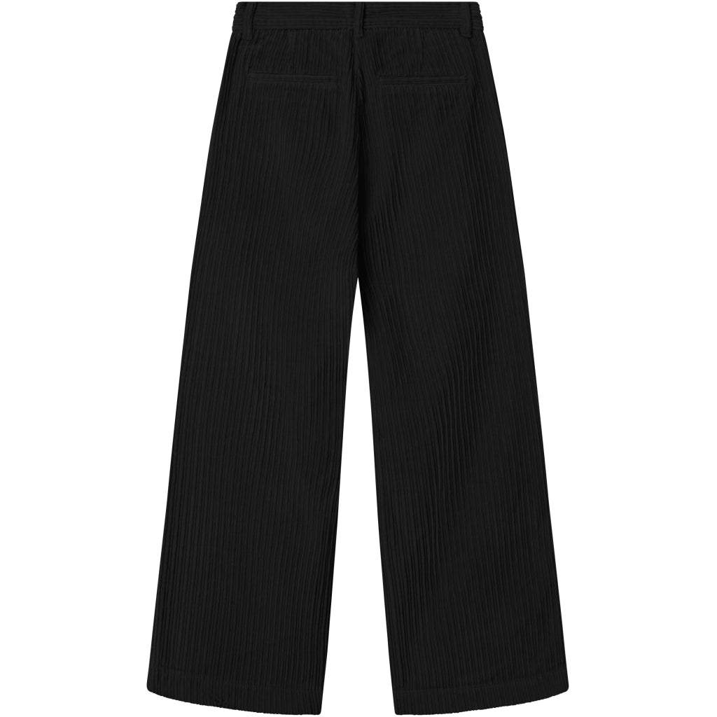 Pantalon velours en coton bio | Noir "posey wide corduroy pants black jet"