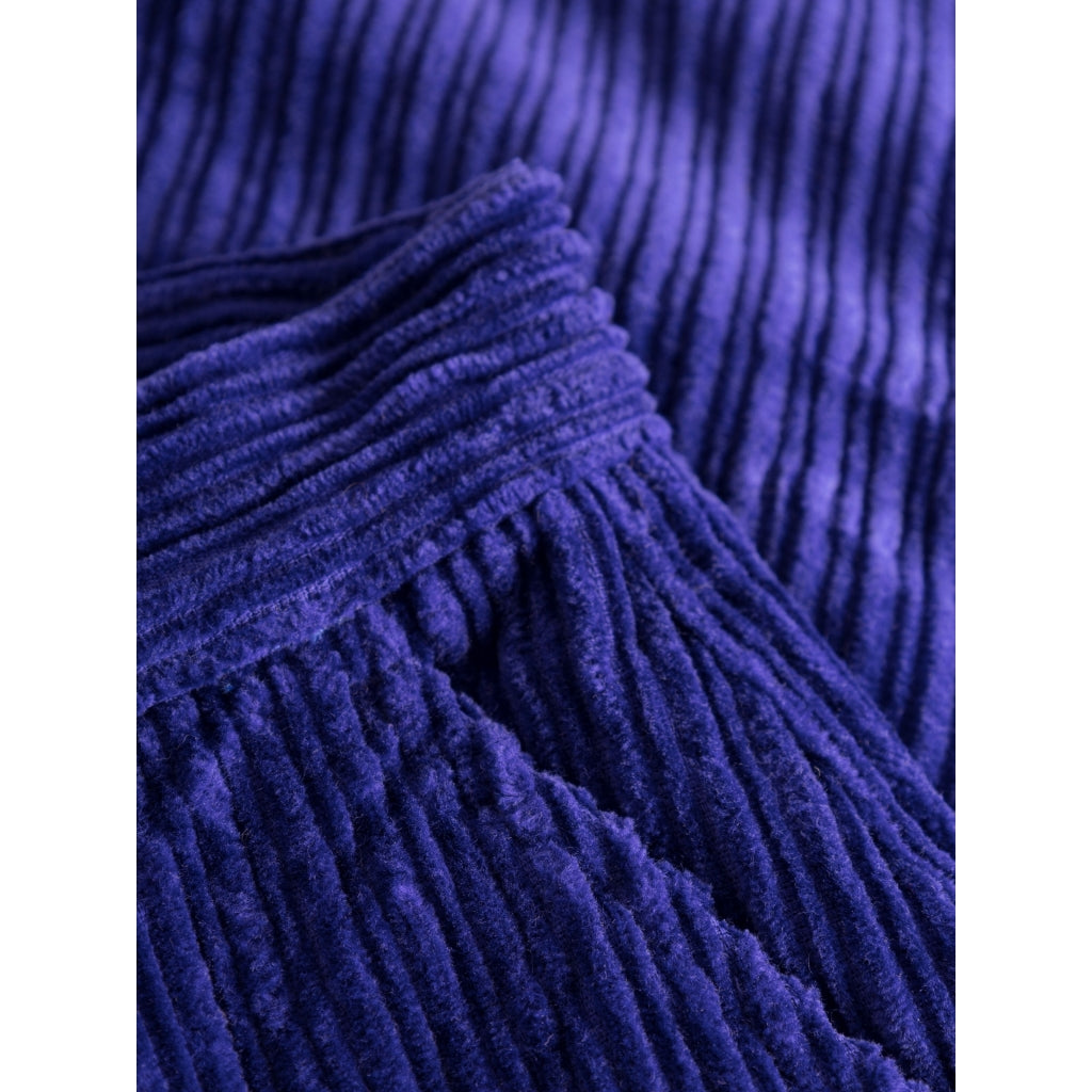 Pantalon ample en velours de coton bio | Violet "posey wide corduroy pants deep purple"