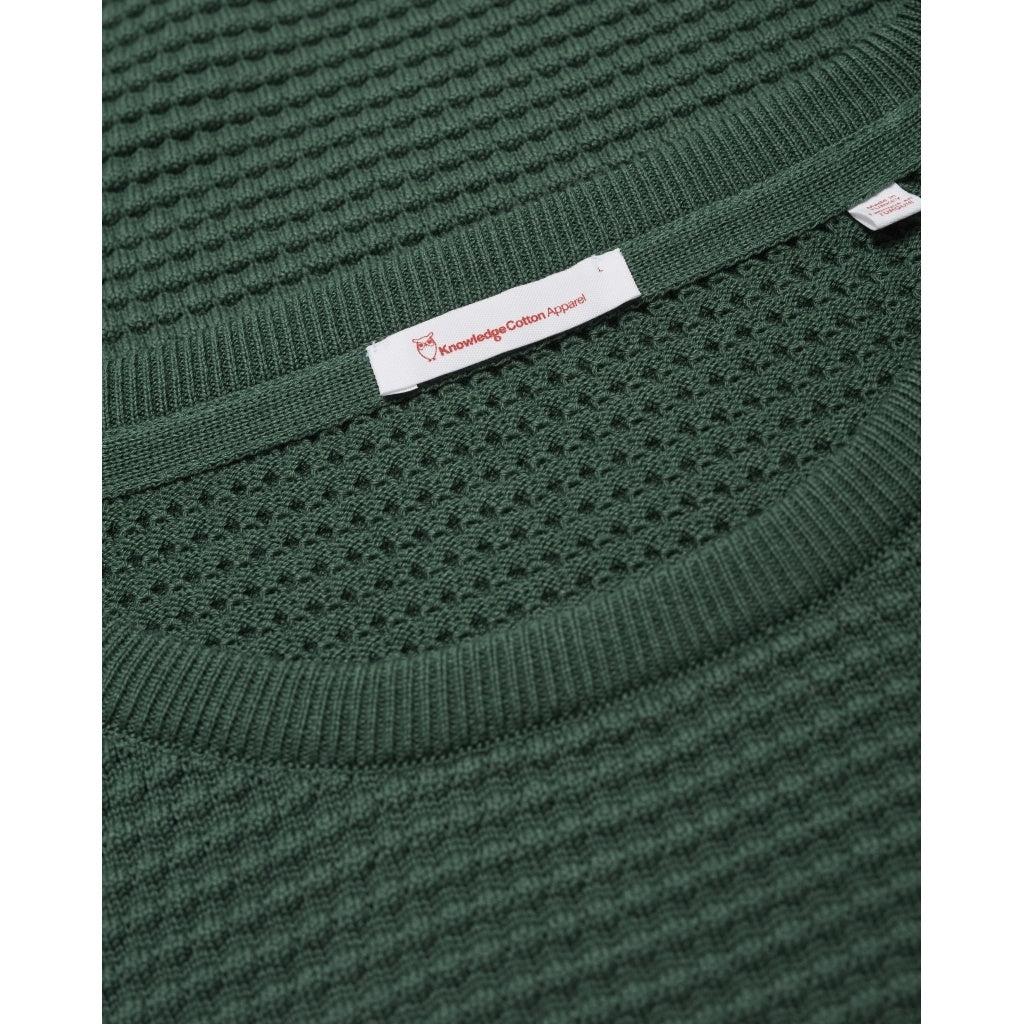 Pull vert forêt en coton bio - field