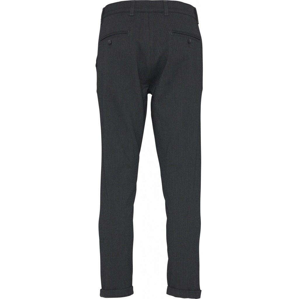 Chino slim gris motifs à chevron en matière recyclée - Joe Dark Grey Melange