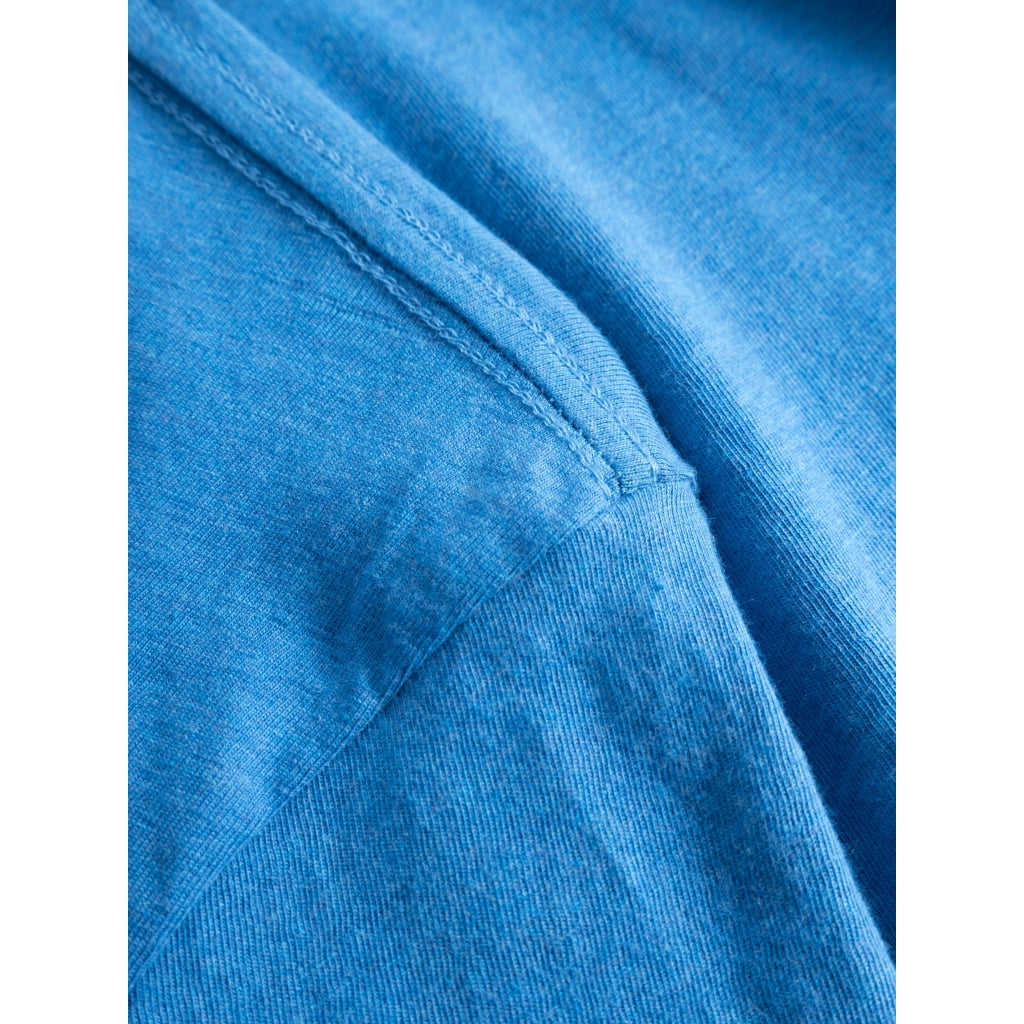 T-shirt bleu roi en coton bio - basic tee campaluna melangé