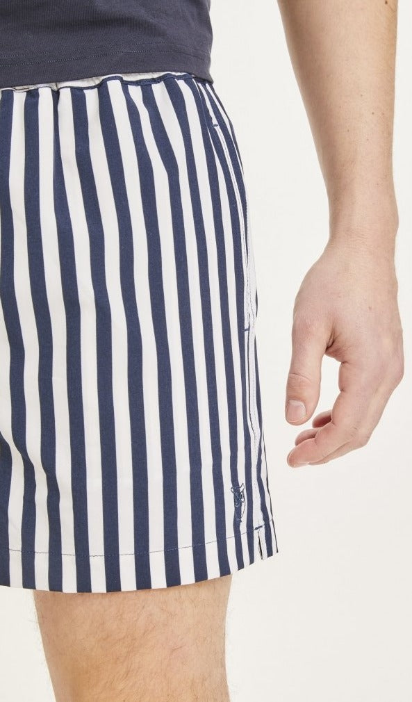 Short de bain à rayures en polyester recyclé - Bay