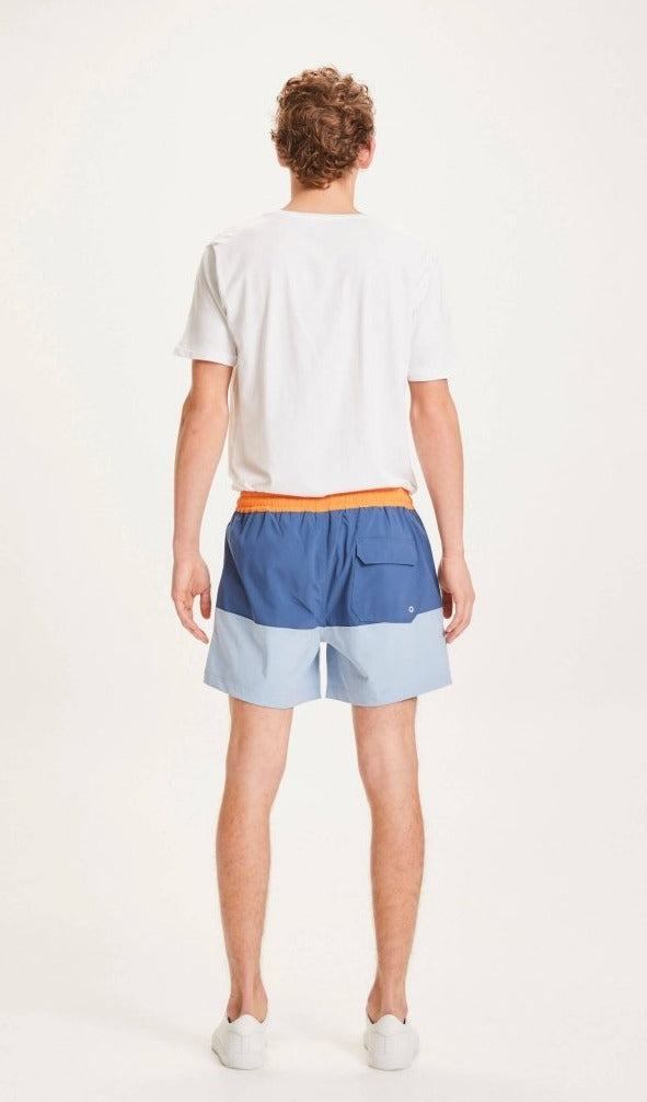 Short de bain tricolore en polyester recyclé - Bay block