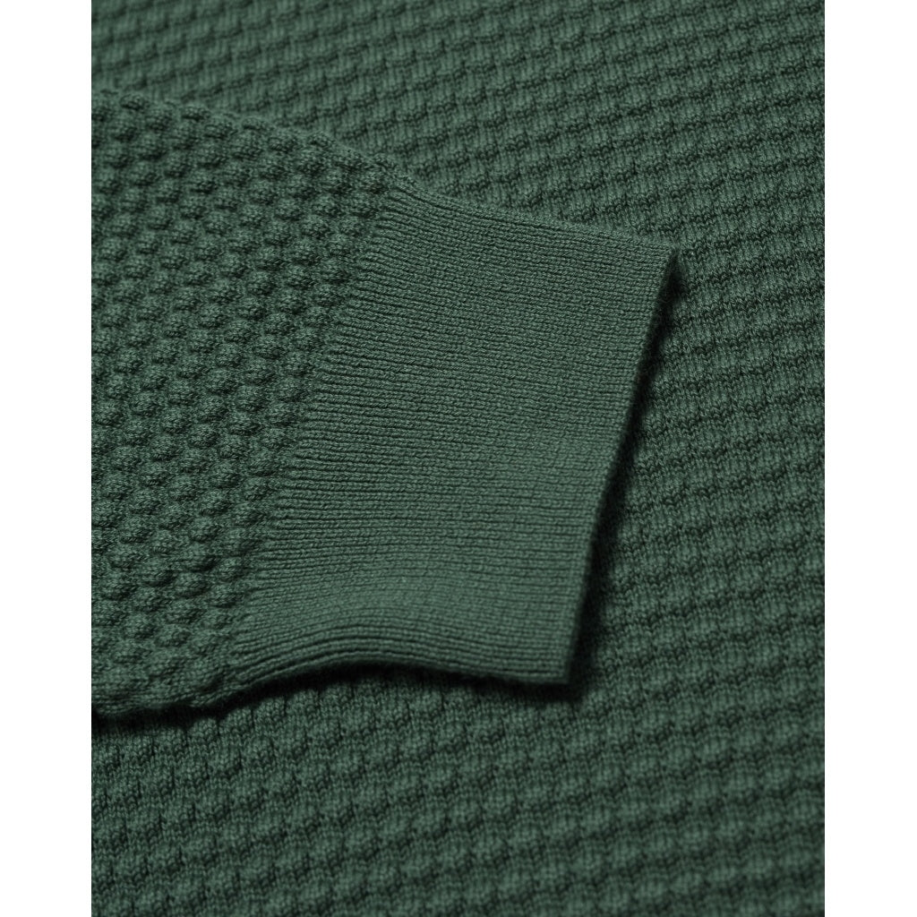 Pull vert forêt en coton bio - field
