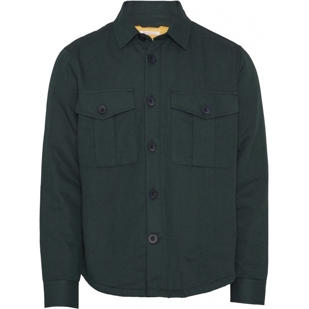 Surchemise vert forêt en coton bio et polyester recyclé - pine