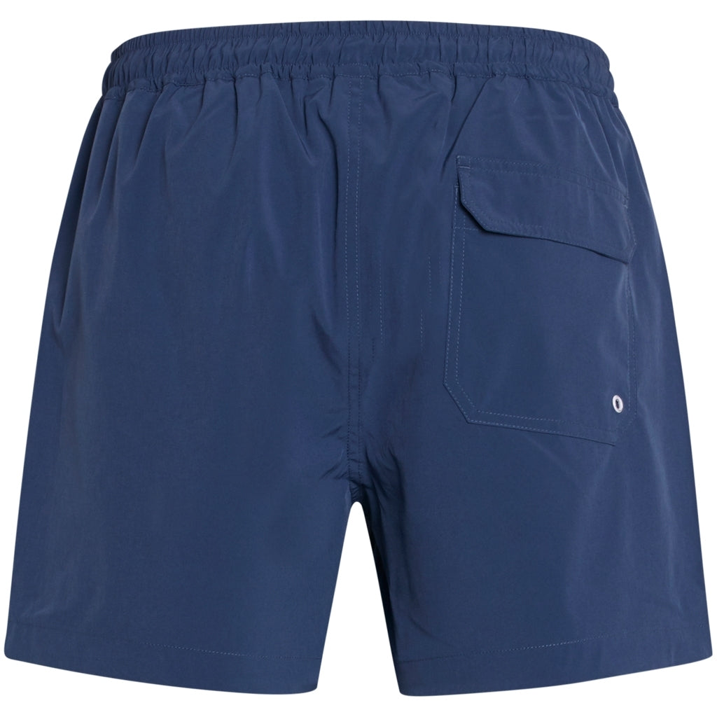 Short de bain bleu foncé en polyester recyclé - Bay
