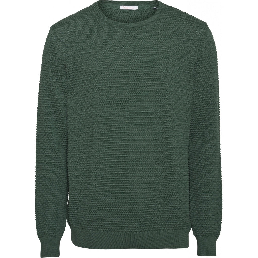 Pull vert forêt en coton bio - field