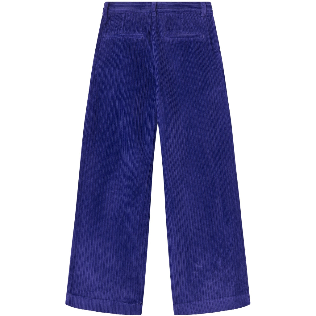Pantalon ample en velours de coton bio | Violet "posey wide corduroy pants deep purple"