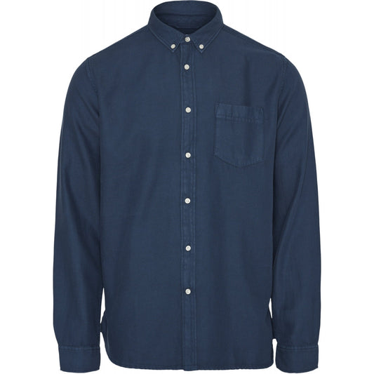 Chemise marine en tencel et coton bio - larch total eclipse