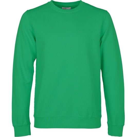 Sweat vert trèfle en coton bio - kelly green
