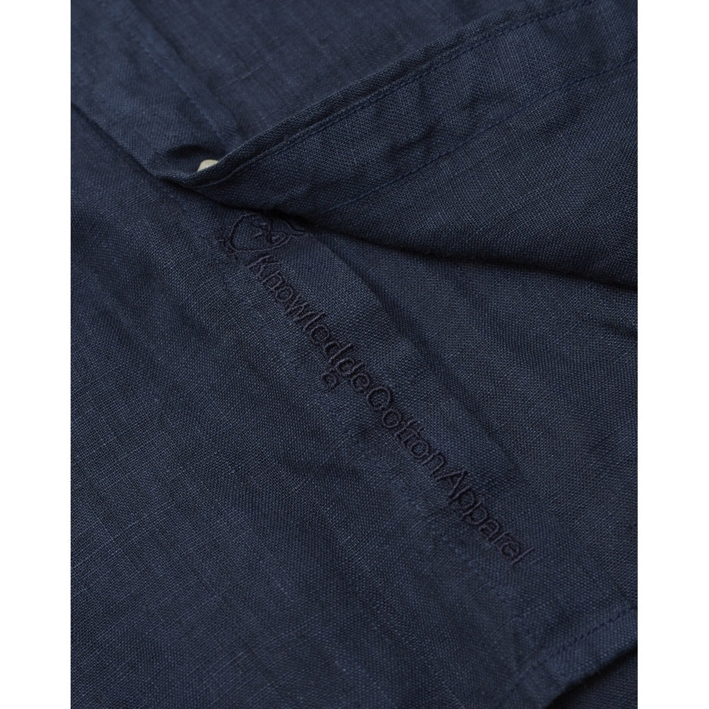 Chemise bleu nuit en lin - larch