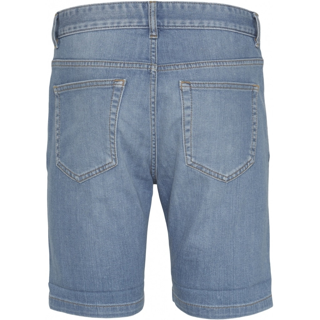 Short en jean bleu en coton bio - birch