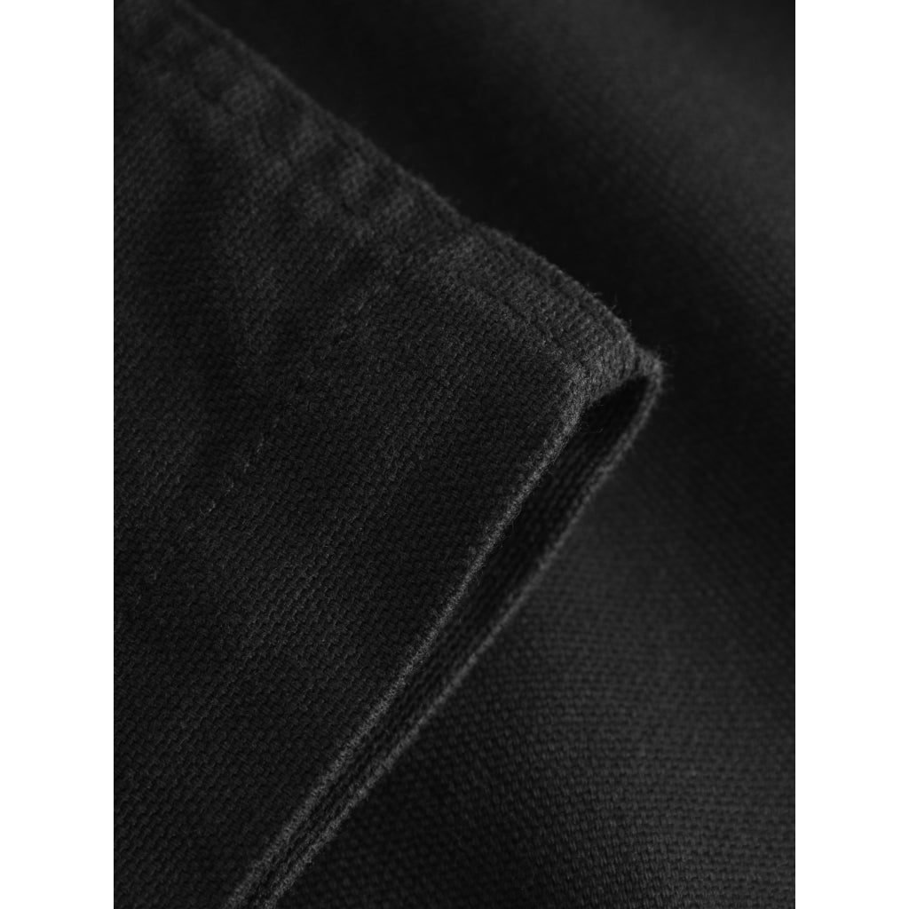 Surchemise en coton bio | Noir "canvas overshirt black jet"