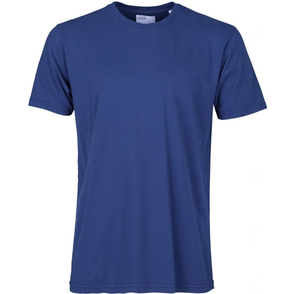 T-shirt en coton bio | bleu "royal blue"