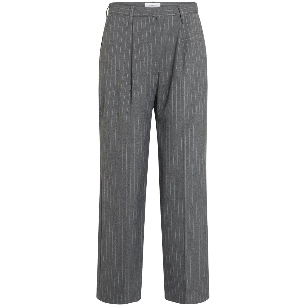Pantalon large à rayures gris en recyclé - Posey