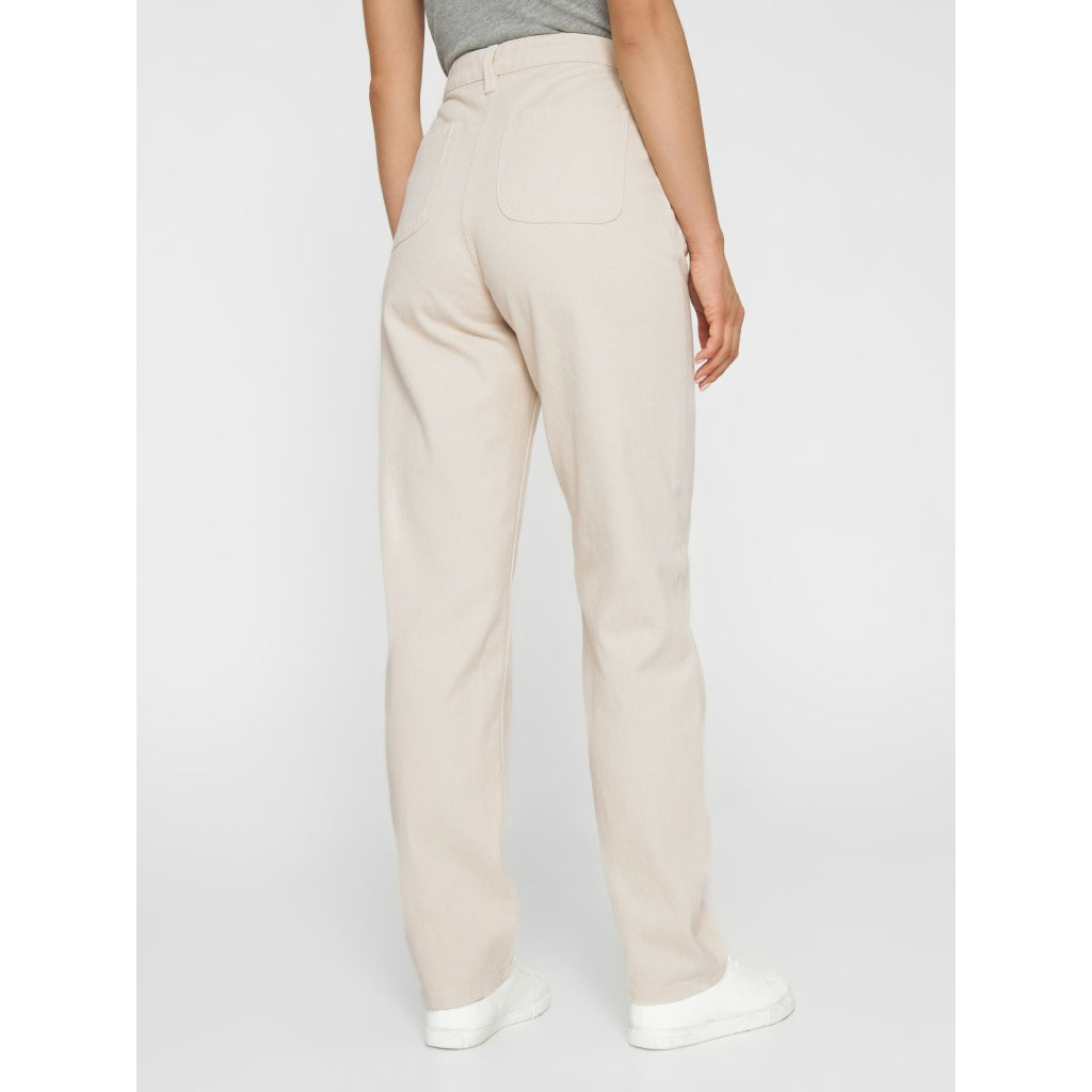 Pantalon droit non teinté en coton bio - calla tapered heavy canvas raw cotton