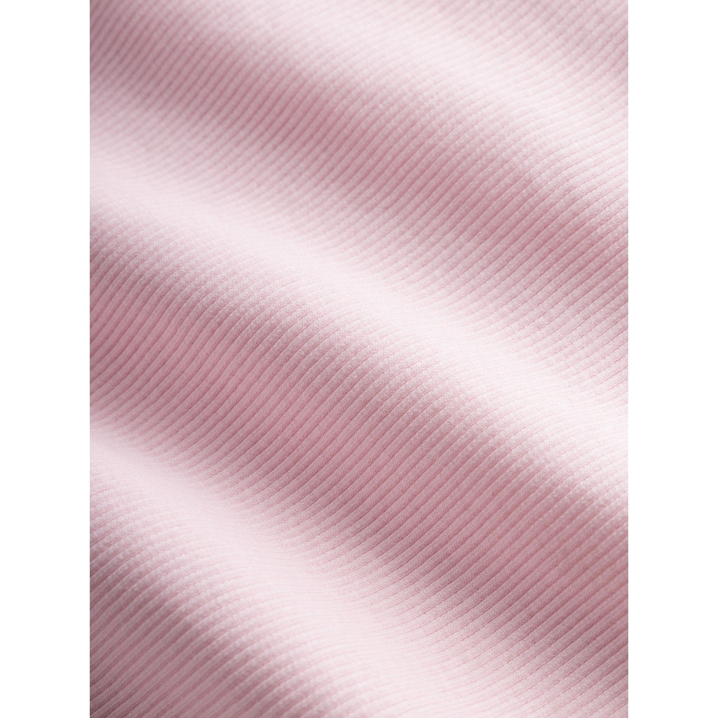 Top rose côtelé à bretelles en coton bio - rib strap top parfait pink
