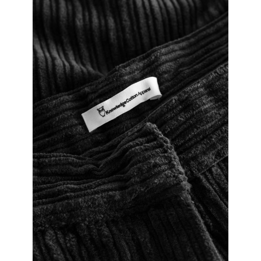 Pantalon velours en coton bio | Noir "posey wide corduroy pants black jet"