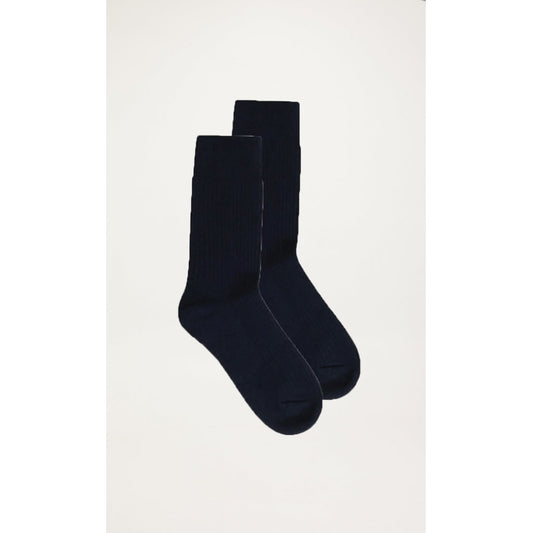 Pack de 2 paires de chaussettes noires en coton bio - Linden