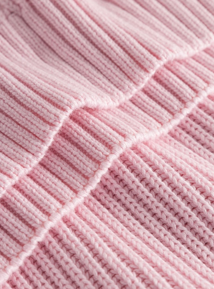 Pull sans manches rose en modal et coton bio - crew neck mix vest parfait pink