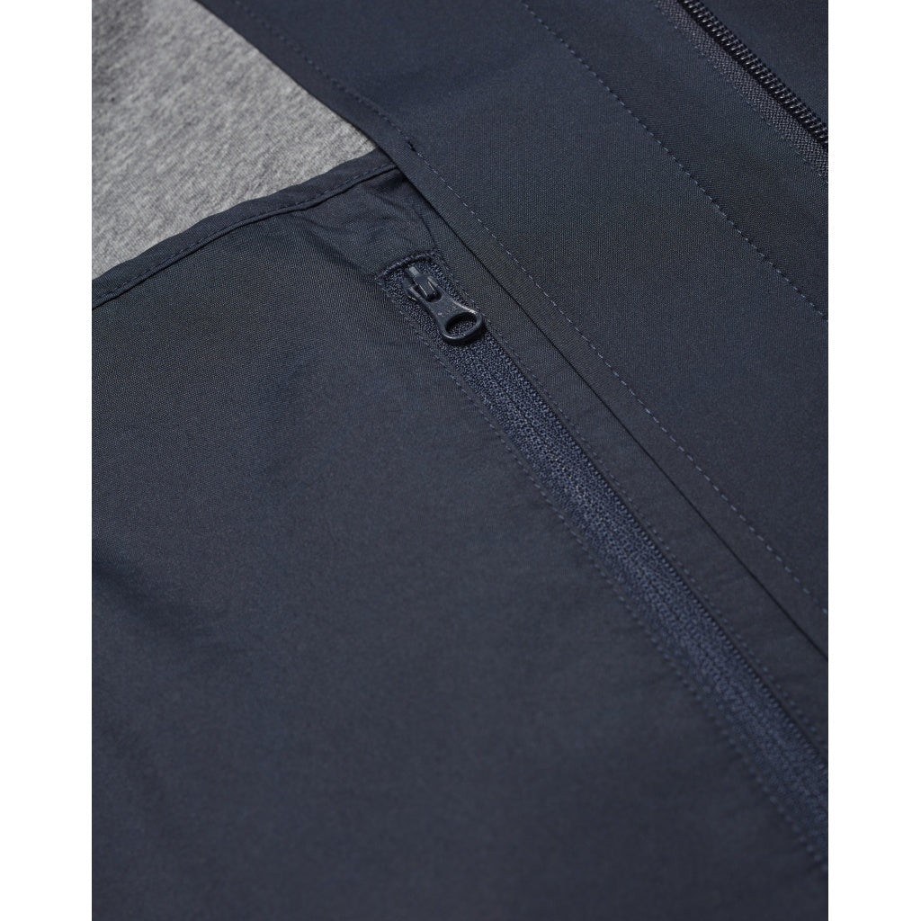 Manteau car coat bleu nuit en coton bio et polyester recyclé - beech