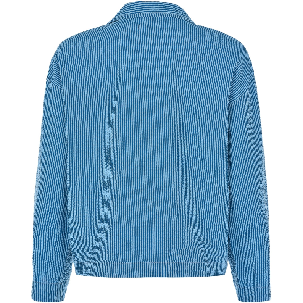 Ensemble de pyjama rayé bleu en coton bio - pyjamas set limoges