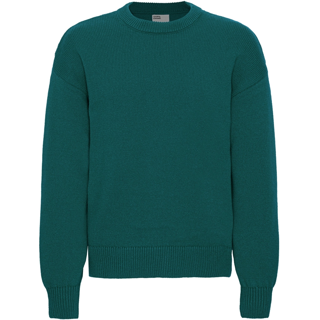 Pull oversize en laine mérinos recyclée | Vert d'eau "ocean green"