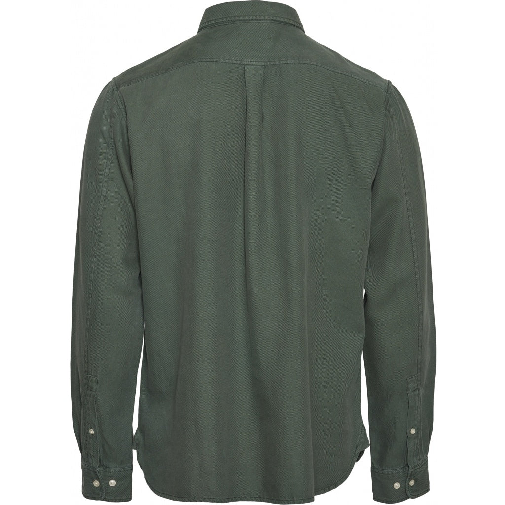 Chemise vert forêt en tencel et coton bio - larch