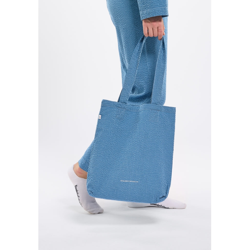 Ensemble de pyjama rayé bleu en coton bio - pyjamas set limoges