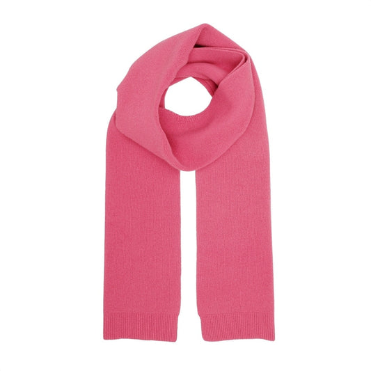 Écharpe en laine mérinos recyclée | Rose "bubblegum pink"