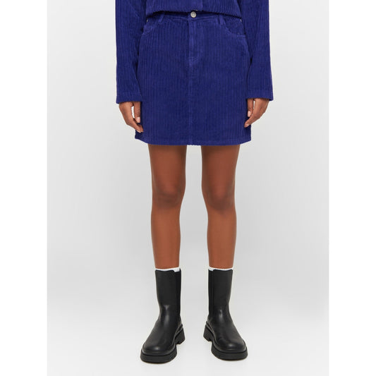 Jupe velours en coton bio | Violet "irregular corduroy skirt deep purple"