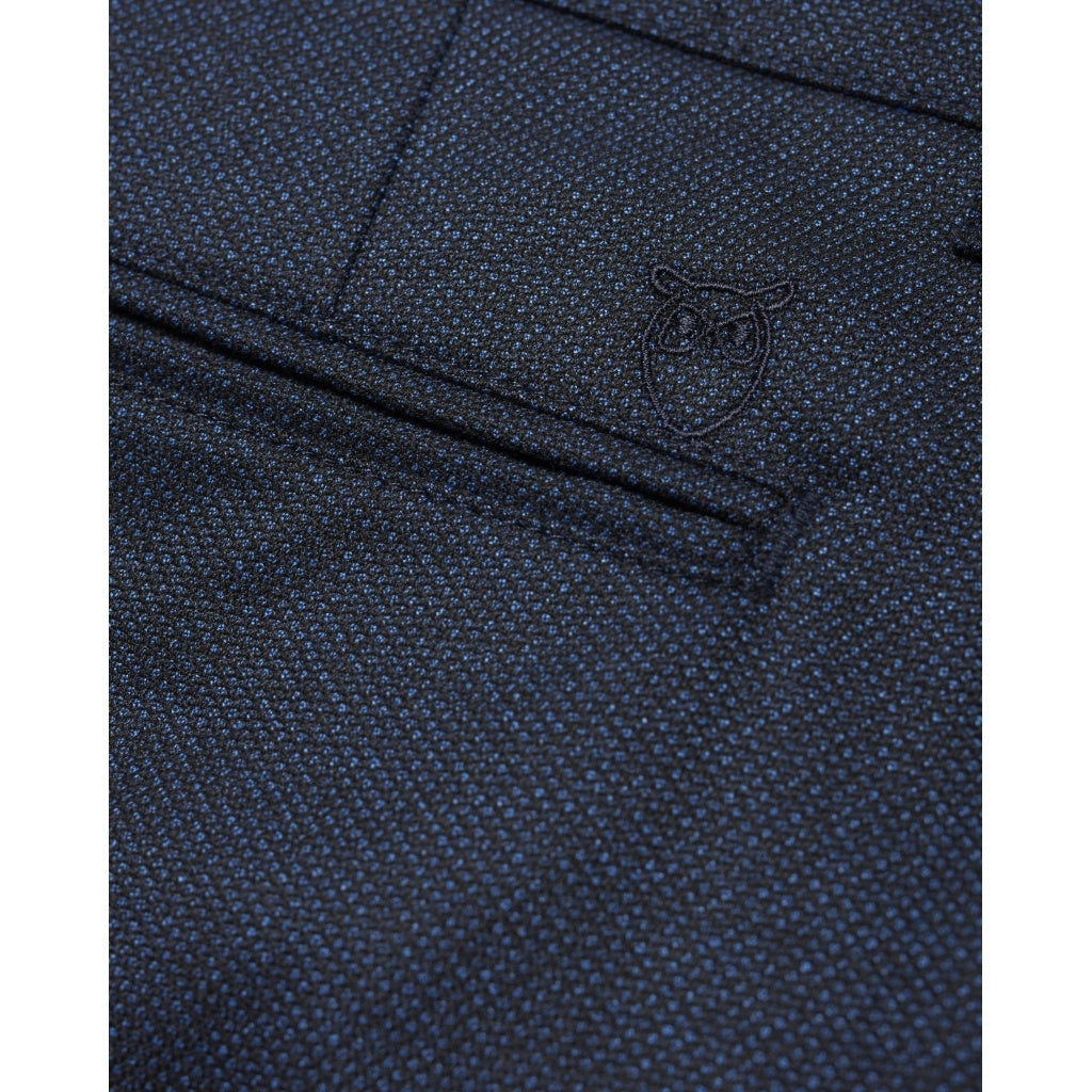 Chino slim bleu à motifs en polyester recyclé - joe