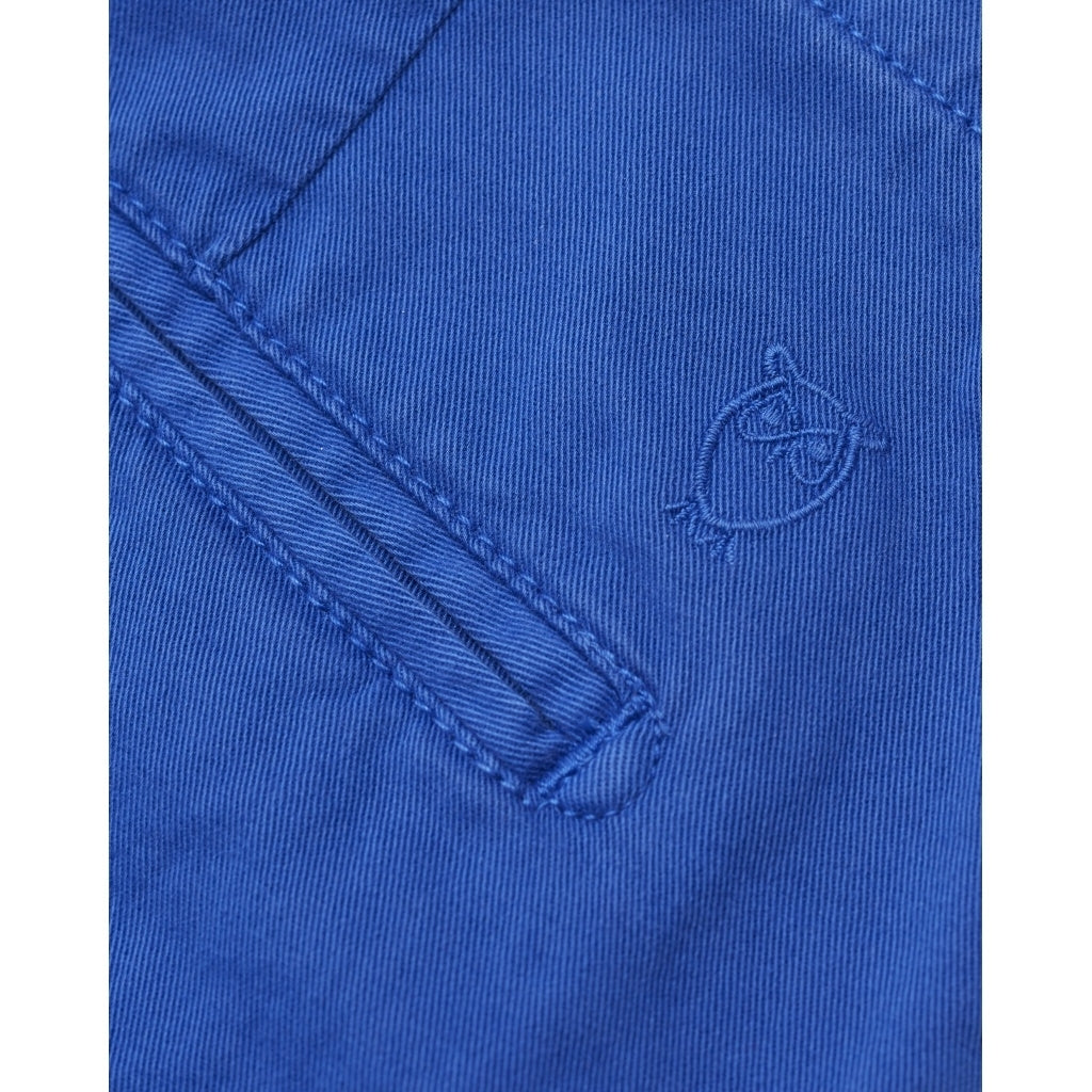 Short chino droit bleu en coton bio - chuck