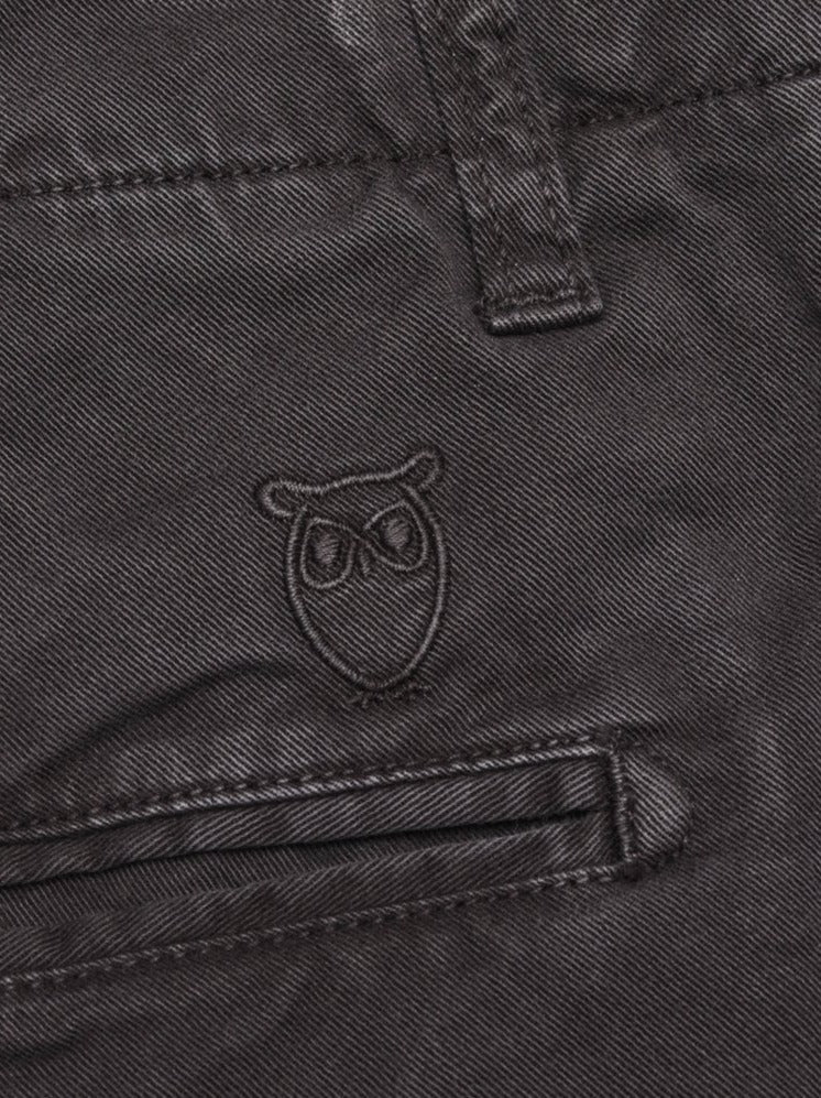 Chino noir en coton bio - chuck black jet