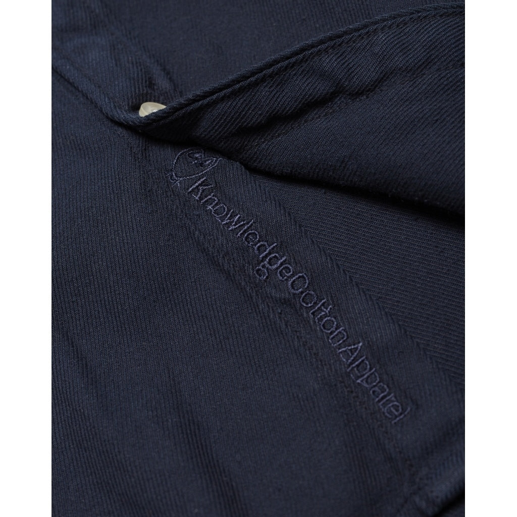 Chemise à manches courtes bleu nuit en tencel et coton bio - larch