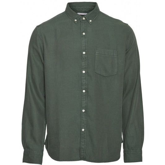 Chemise vert forêt en tencel et coton bio - larch