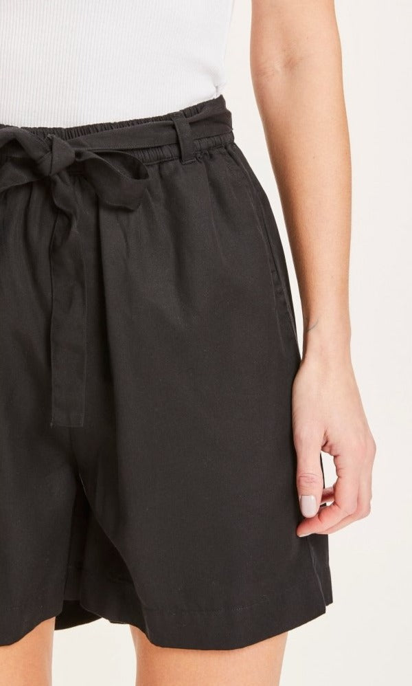 Short noir paper bag en Tencel - Tulip