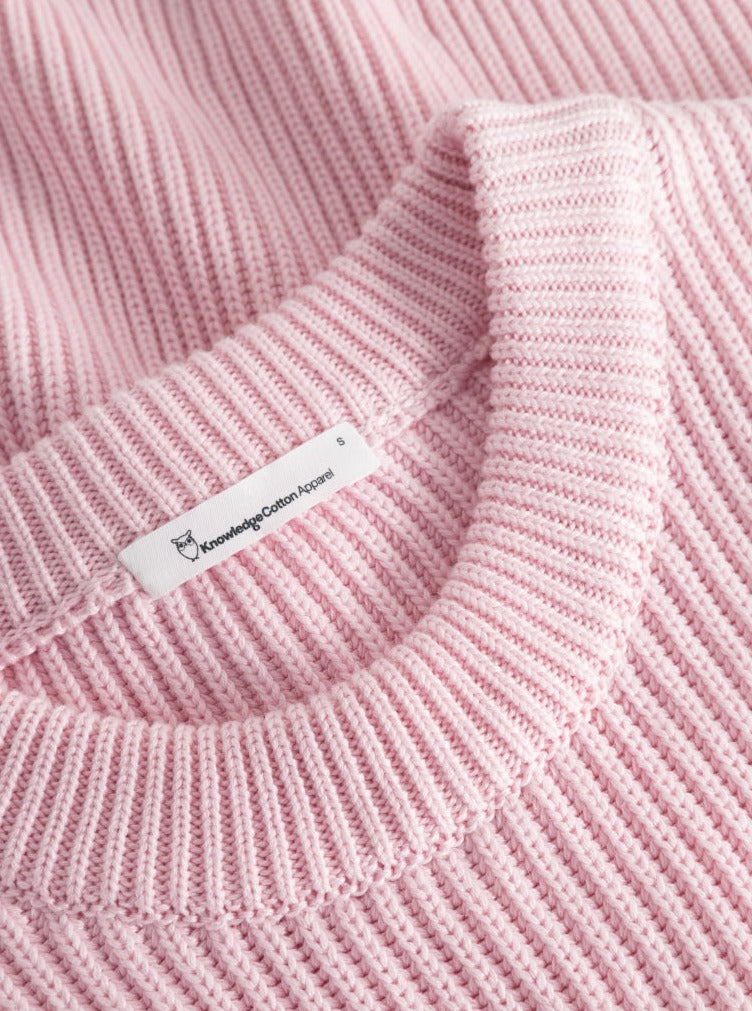 Pull sans manches rose en modal et coton bio - crew neck mix vest parfait pink