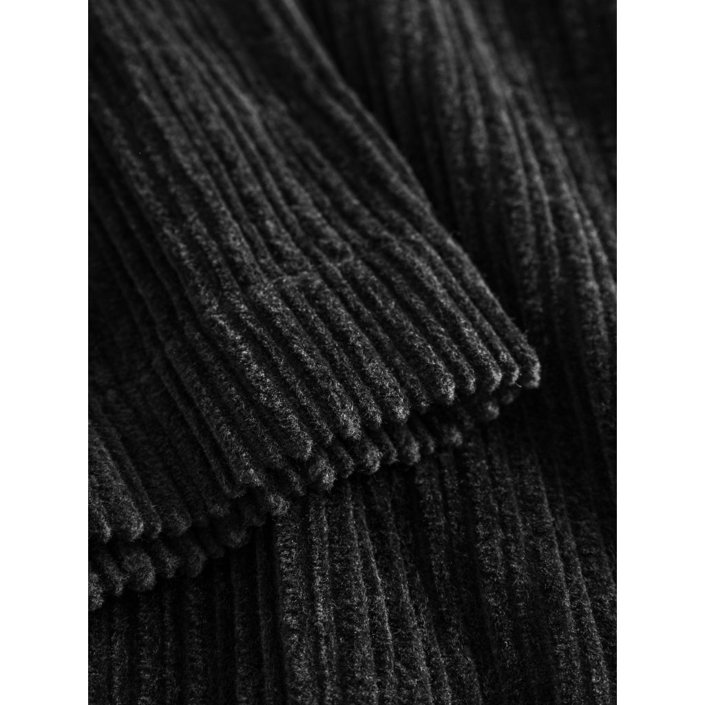 Pantalon velours en coton bio | Noir "posey wide corduroy pants black jet"