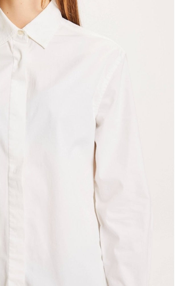 Chemise ample blanche en coton bio - Juniper
