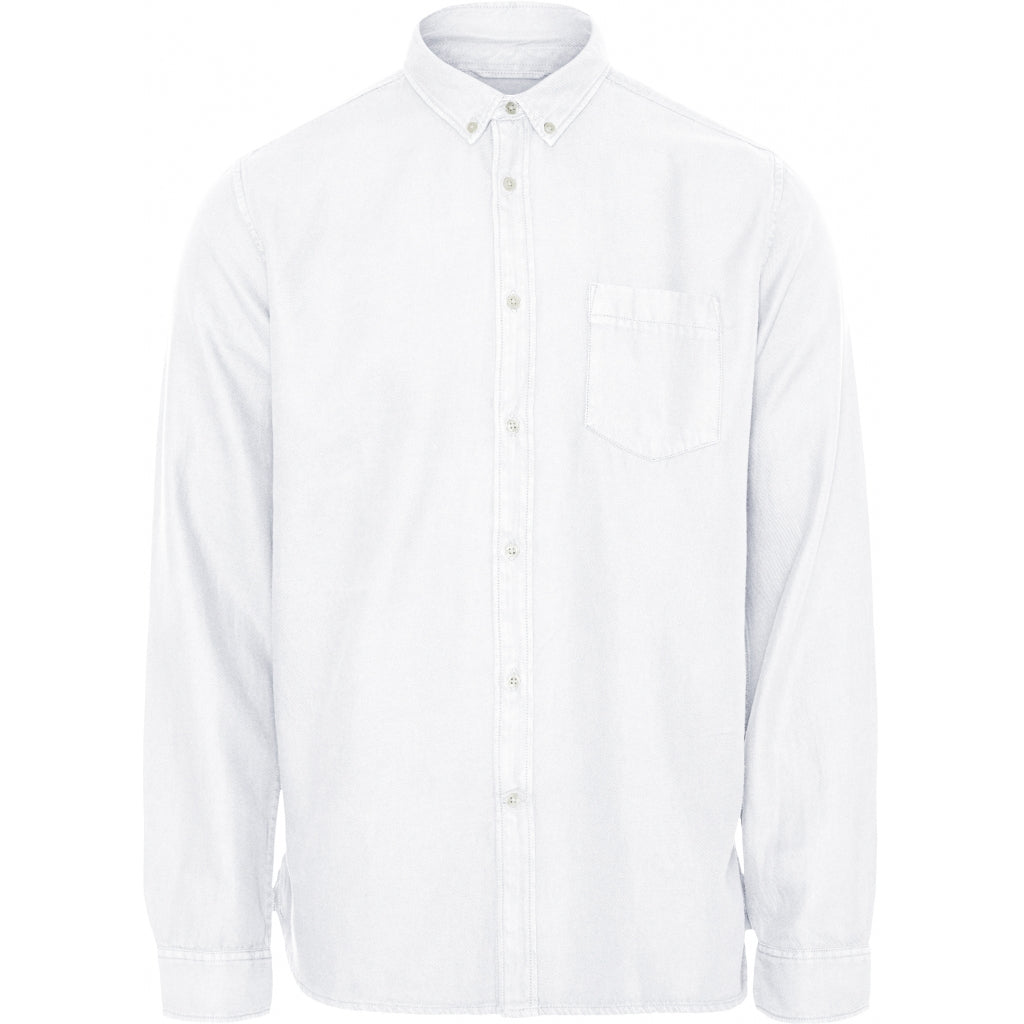 Chemise blanche en tencel et coton bio - Larch bright white