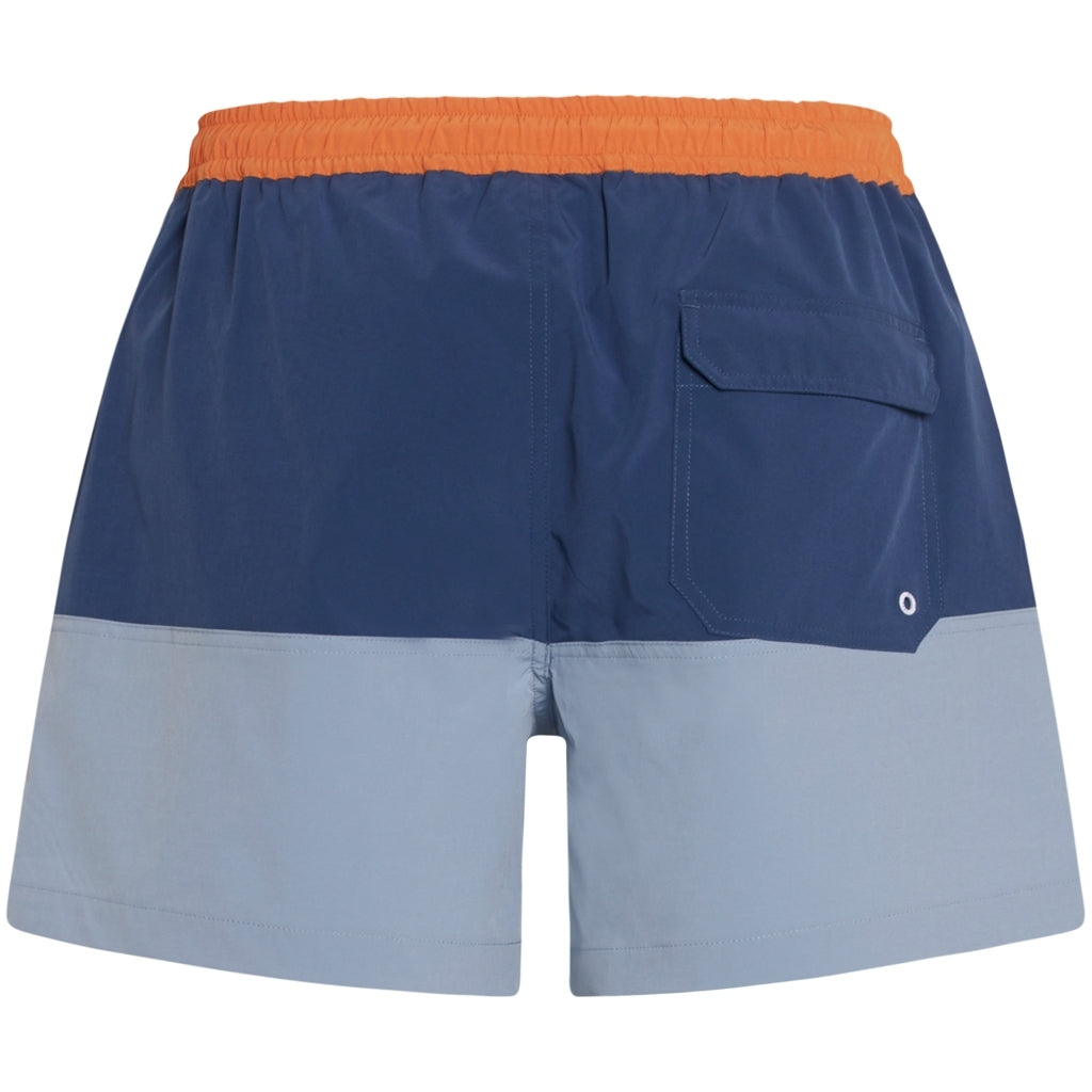 Short de bain tricolore en polyester recyclé - Bay block